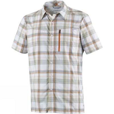 Camisa Columbia Silver Ridge Plaid Manga Corta Hombre Verde - Chile VTF896721